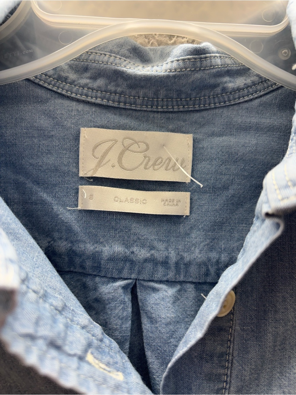 J. Crew Light Blue Denim Button-Front Shirt - Picture 2 of 5